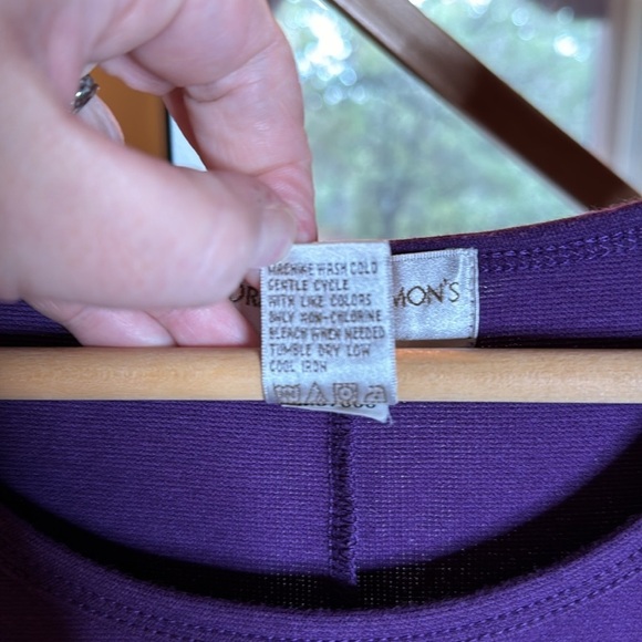 Draper’s and Damon’s Petites Purple Sleeveless Knee Length Dress Size PL - Picture 4 of 5